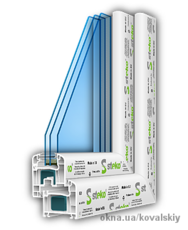 Steko R 500 с фурнитурой ROTO, ст-т двухкамерный энергосберегающий, размер 1300*1400
